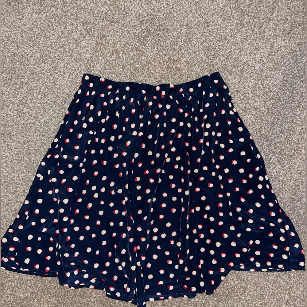 Polka Dot Navy Skirt